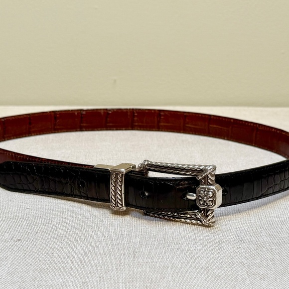 Brighton Vintage Two Tone Reversible Belt M 30 - Picture 9 of 12